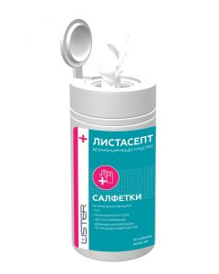 Buy Antiseptic / alcohol / wet / moisturizing napkins 'LISTASEPT NAPKIN'. 60 pcs. | Online Pharmacy | https://buy-pharm.com