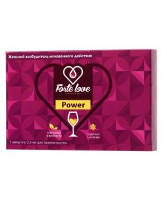Buy Forte Love Power female instant exciter - 7 ampoules (2.5 ml.) | Online Pharmacy | https://buy-pharm.com