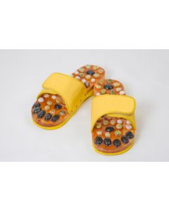 Buy Massage slippers with stones yellow. Size 37 | Online Pharmacy | https://buy-pharm.com
