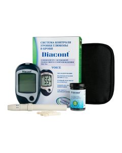 Buy Diacont (Voice) blood glucose monitoring system WITH VOICE SUPPORT FUNCTION )  | Online Pharmacy | https://buy-pharm.com