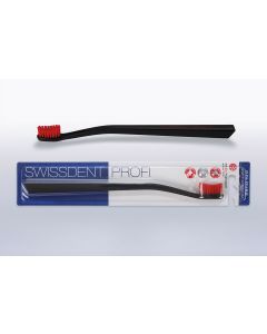 Buy Swissdent Profi Toothbrush, medium hard, black-red | Online Pharmacy | https://buy-pharm.com