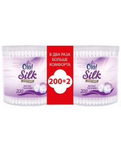 Buy Cotton buds Ola! Silk Sense, in a round jar, 200 pcs x 2 packs | Online Pharmacy | https://buy-pharm.com