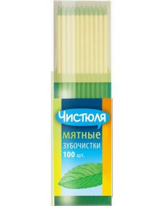 Buy CLEANING toothpicks mint. 100 pieces. | Online Pharmacy | https://buy-pharm.com