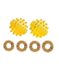 Buy Su-jok ball and ring Set of 2 pcs yellow | Online Pharmacy | https://buy-pharm.com