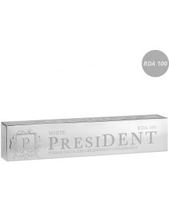 Buy PresiDENT White Toothpaste, for daily whitening, 100 RDA, 75 ml | Online Pharmacy | https://buy-pharm.com