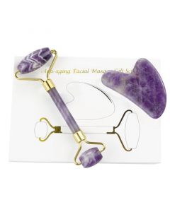 Buy Set: Roller Massager + Guasha Massager KamenOpt Amethyst | Online Pharmacy | https://buy-pharm.com