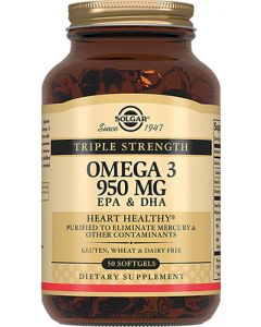 Buy caps ., Greenwood Solgar, Omega 3 'Omega-3', 950 mg, 50 capsules | Online Pharmacy | https://buy-pharm.com