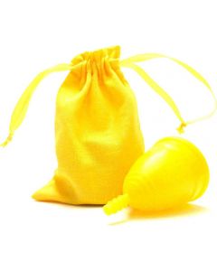 Buy OnlyCup / Yellow menstrual cup Linen (with linen bag), size s | Online Pharmacy | https://buy-pharm.com
