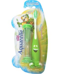 Buy AQUARELLE KIDS brush GREEN with an hourglass for children over 3 years old | Online Pharmacy | https://buy-pharm.com