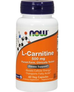Buy Now Foods L-Carnitine 60 capsules, 500 mg (dietary supplement) | Online Pharmacy | https://buy-pharm.com