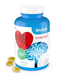 Buy BioTela Omega 3 fish oil from Iceland, 120 capsules, one month course | Online Pharmacy | https://buy-pharm.com