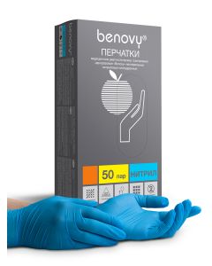 Buy Benovy hygienic gloves, 100 pcs, XS | Online Pharmacy | https://buy-pharm.com