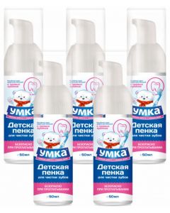Buy Umka Teeth Cleaning Foam, for children, 50 ml х 5 pcs. | Online Pharmacy | https://buy-pharm.com