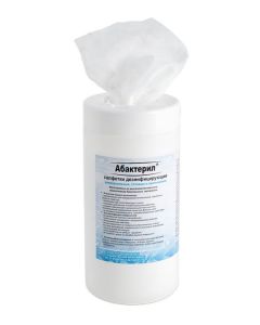 Buy Disinfecting wipes Abacteril in a tube, wet, 13.6 * 22 cm | Online Pharmacy | https://buy-pharm.com
