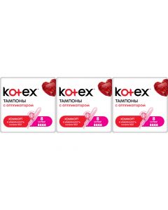 Buy Kotex Super tampons, with an applicator, set: 3 packs | Online Pharmacy | https://buy-pharm.com