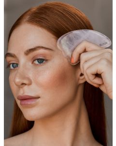 Buy Gua sha scraper for face massage from 100% rose quartz 'Paw' BLOOR | Online Pharmacy | https://buy-pharm.com