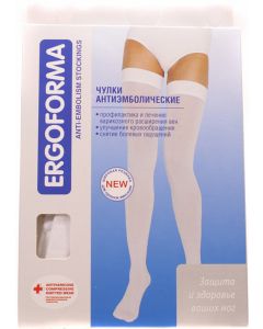 Buy Ergoforma compression stockings, color: white. 217. Size M (3) | Online Pharmacy | https://buy-pharm.com