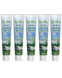 Buy BioMio BIO-GEL hygienic antibacterial hand gel with tea tree essential oil 50ml 5pcs  | Online Pharmacy | https://buy-pharm.com