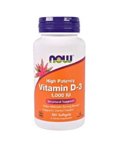 Buy Now Foods, Supplement for Strong Bones, Vitamin D-3, 1000 IU, 180 | Online Pharmacy | https://buy-pharm.com