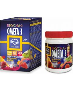 Buy Tasty Omega-3 Polyene with cherry or multifruit flavor, 150 chewable capsules  | Online Pharmacy | https://buy-pharm.com
