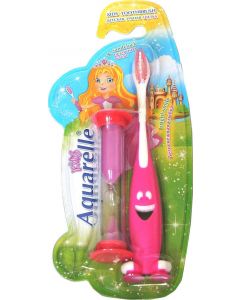 Buy AQUARELLE KIDS Children's toothbrush PINK with an hourglass for children over 3 years old | Online Pharmacy | https://buy-pharm.com