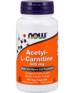 Buy Now Foods Acetyl-L-Carnitine 50 capsules, 500 mg (dietary supplement) | Online Pharmacy | https://buy-pharm.com