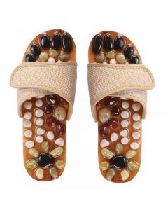 Buy Massage slippers with stones beige | Online Pharmacy | https://buy-pharm.com