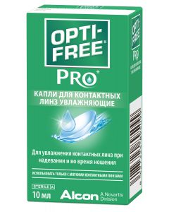 Buy Alcon Drops for contact lenses Opti -Free Pro moisturizers, 10 ml | Online Pharmacy | https://buy-pharm.com