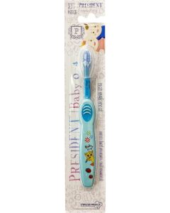 Buy President 'Baby' Toothbrush, soft, color: white, blue, 0-4 years | Online Pharmacy | https://buy-pharm.com