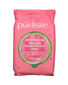 Buy Purlisse, Energizing Makeup Remover Wipes, Watermelon, 30 | Online Pharmacy | https://buy-pharm.com