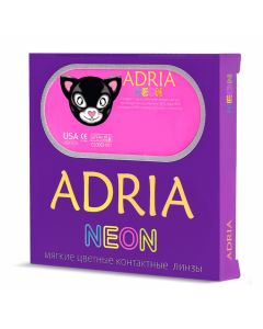 Buy Adria 'Neon' colored contact lenses 3 months, -5.00 / 14 / 8.6, blue, 2 pcs. | Online Pharmacy | https://buy-pharm.com