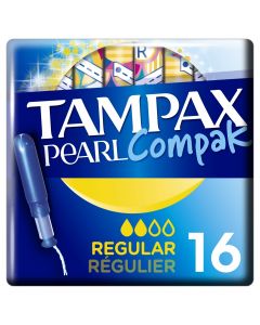 Buy TAMPAX Compak Pearl Feminine hygiene tampons with Regular Duo applicator 16pcs | Online Pharmacy | https://buy-pharm.com