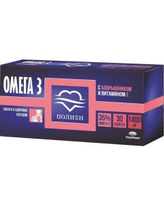 Buy Omega-3 35% Polien with hawthorn extract and vitamin E capsules 1400 mg # 30 | Online Pharmacy | https://buy-pharm.com