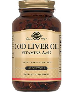 Buy Solgar, Cod Liver Oil 'Norwegian cod liver oil', 100 capsules | Online Pharmacy | https://buy-pharm.com