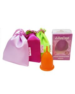 Buy Menstrual cup 'Atlas Premium', orange M LilaCup 22 ml | Online Pharmacy | https://buy-pharm.com
