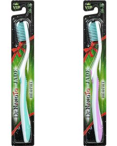 Buy Dr. NanoTo Jade Toothbrush with Jade (set of 2 pcs: pink and green) (South Korea) | Online Pharmacy | https://buy-pharm.com