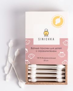 Buy SINICHKA Cotton buds with stopper for children | Online Pharmacy | https://buy-pharm.com