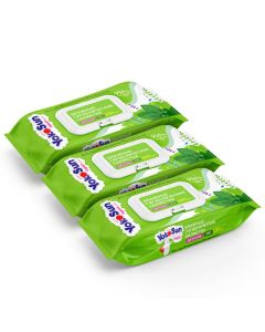 Buy YokoSun Megabox Wet sanitary napkins for children ECO, 300 pcs (3 pack * 100 pcs) | Online Pharmacy | https://buy-pharm.com