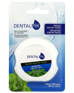 Buy Dentalpik Dental floss mint Floss Mint Waxed (waxed), 50 m | Online Pharmacy | https://buy-pharm.com