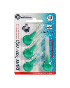 Buy Paro 3star-Grip Triangular brushes medium diameter 4.5 mm green 4 pcs | Online Pharmacy | https://buy-pharm.com