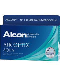Buy Contact lenses Alcon 'Air Optix Aqua' Monthly, -1.25 / 14.2 / 8.6, 6 pcs. | Online Pharmacy | https://buy-pharm.com