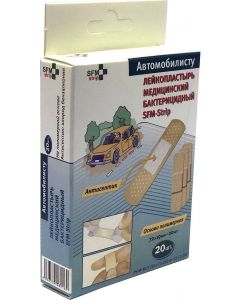 Buy Adhesive plaster SFM Hospital Products SFM set for motorist No. 20, 20 pcs. | Online Pharmacy | https://buy-pharm.com