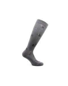 Buy Knee-highs 1 class of compression UNISEX Cotton Socks Fancy, size L-4 / color: gray (stamps) | Online Pharmacy | https://buy-pharm.com