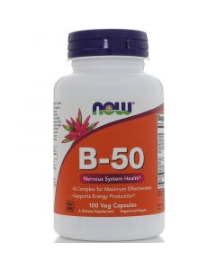 Buy Now Foods Vitamin B-50 Complex, 100 Veggie Caps  | Online Pharmacy | https://buy-pharm.com
