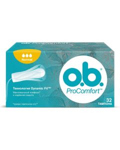 Buy OB ProComfort Normal tampons, 32 pcs | Online Pharmacy | https://buy-pharm.com