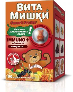 Buy Vitamishki 'Immuno + sea buckthorn ', 60 chewing pastes x 2.5 g | Online Pharmacy | https://buy-pharm.com
