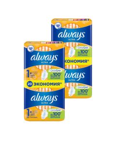 Buy Always DUO Ultra Light, set of TWO packs of 20 pads (40 pcs) | Online Pharmacy | https://buy-pharm.com