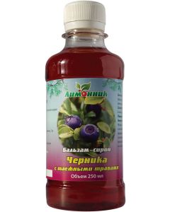 Buy NPK lemongrass. 'Balsam-syrup Blueberry with taiga herbs' Diabetes. Visual acuity. 250 ml. | Online Pharmacy | https://buy-pharm.com