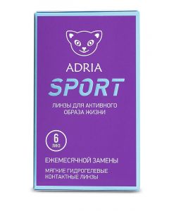 Buy Adria Sport contact lenses for 30 days, -2.50 / 14.2 / 8.6, transparent, 6 pcs. | Online Pharmacy | https://buy-pharm.com
