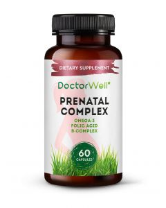 Buy DoctorWell Vitamins for pregnant and lactating women with Omega-3 and folic acid Prenatal Complex, 60 pcs | Online Pharmacy | https://buy-pharm.com